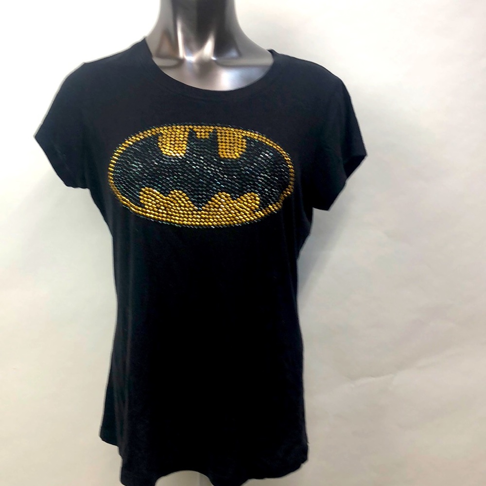 Black short sleeve Batman/Batgirl tee ladies XL